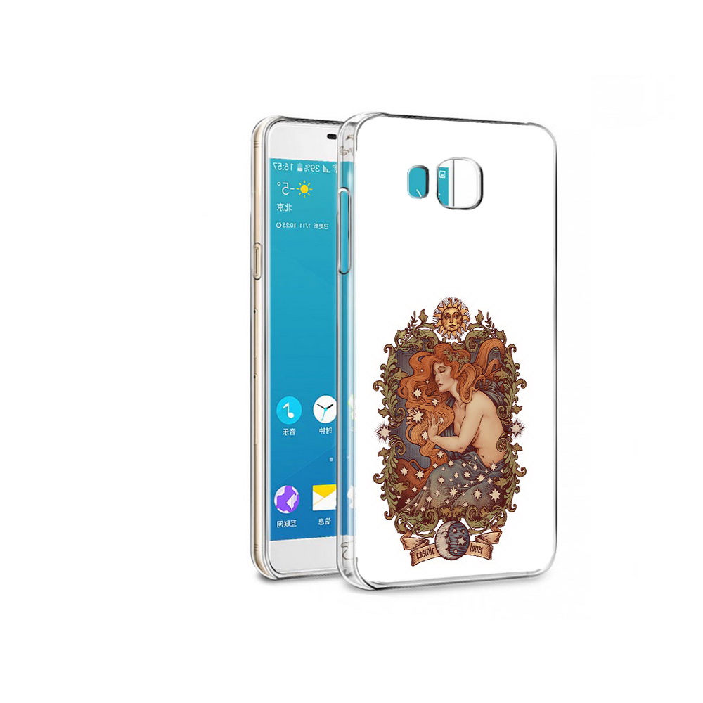 

Чехол MyPads Tocco для Samsung Galaxy C7 звездная девушка абстракция (PT38867.551.351), Прозрачный, Tocco