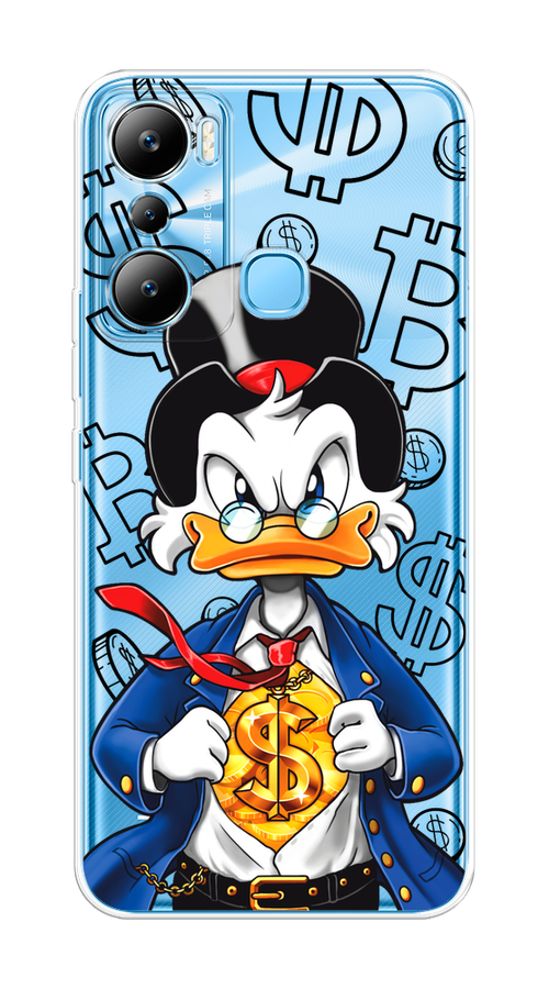 

Чехол на Infinix HOT 20i "Scrooge Goldman", Черный;белый;синий, 3102950-1