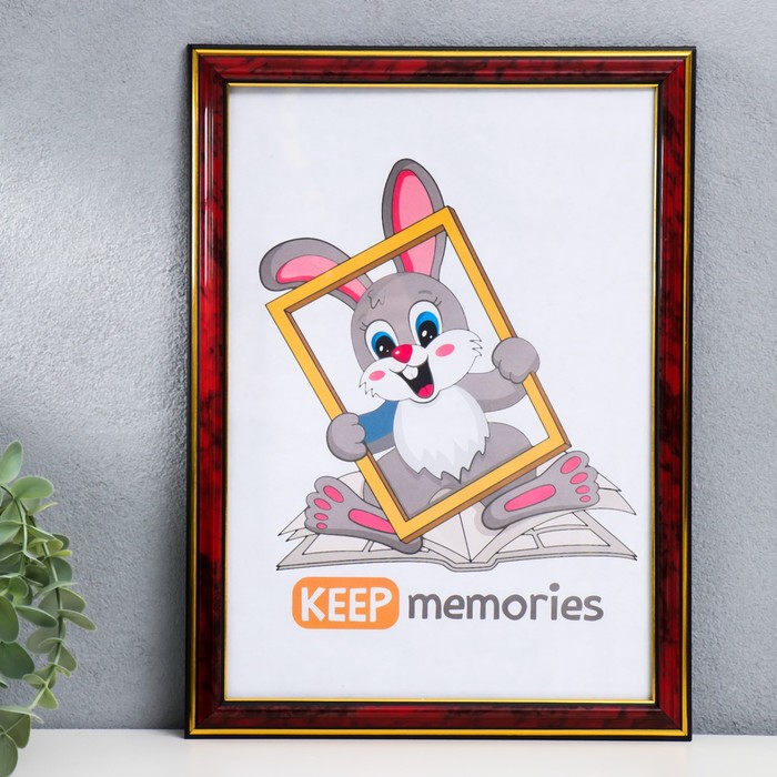 

Фоторамка пластик формат А4 21х30 см яшма (283) МИКС, Коричневый, Keep memories