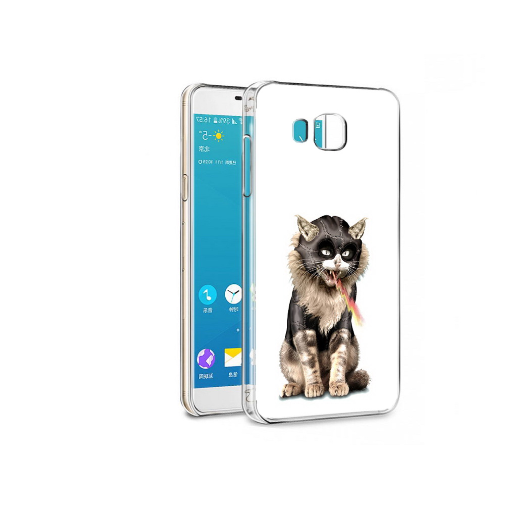 

Чехол MyPads Tocco для Samsung Galaxy C7 дьяволский кот (PT38867.551.341), Прозрачный, Tocco