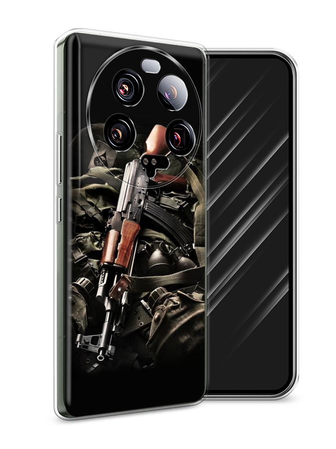 

Чехол Awog на Xiaomi 13 ultra "Автомат", Черный;коричневый;серый, 318650-5