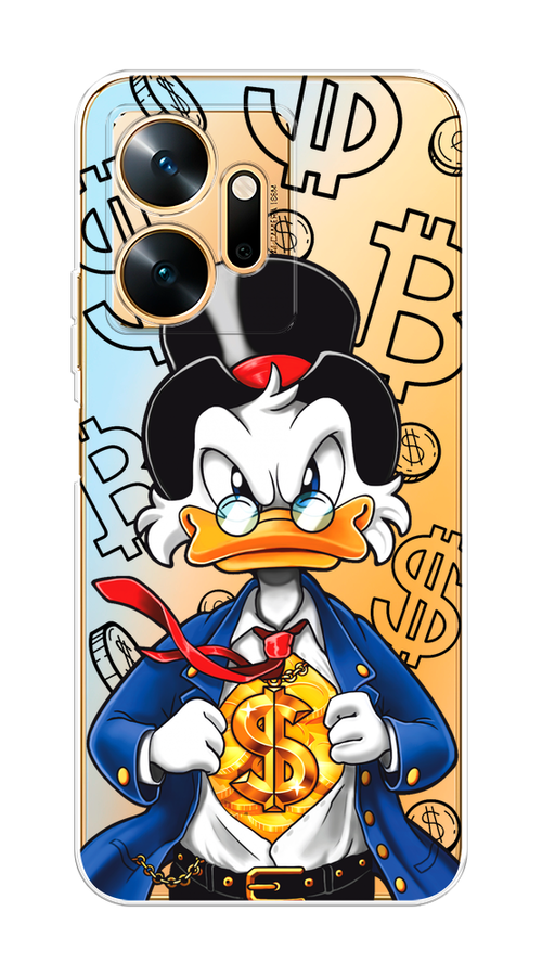 

Чехол на Infinix Zero 20 "Scrooge Goldman", Черный;белый;синий, 3102550-1