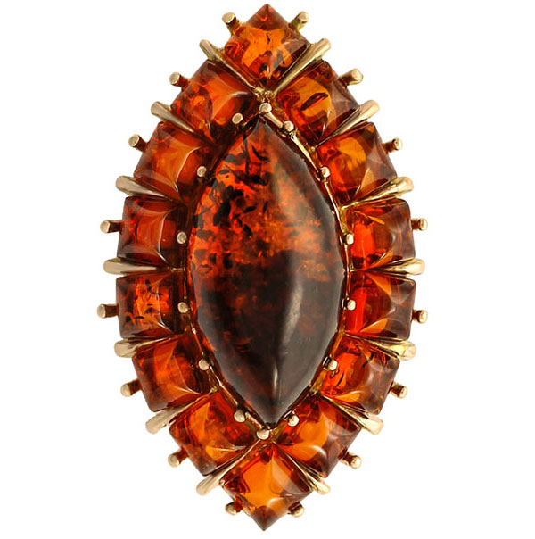 

Брошь из серебра с янтарем Darvin 927042336AA, 927042336AA