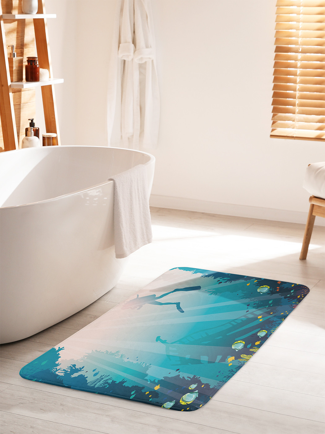 

bath_101527_60x100 Коврик противоскользящий для ванной, сауны, бассейна, 60x100 см.