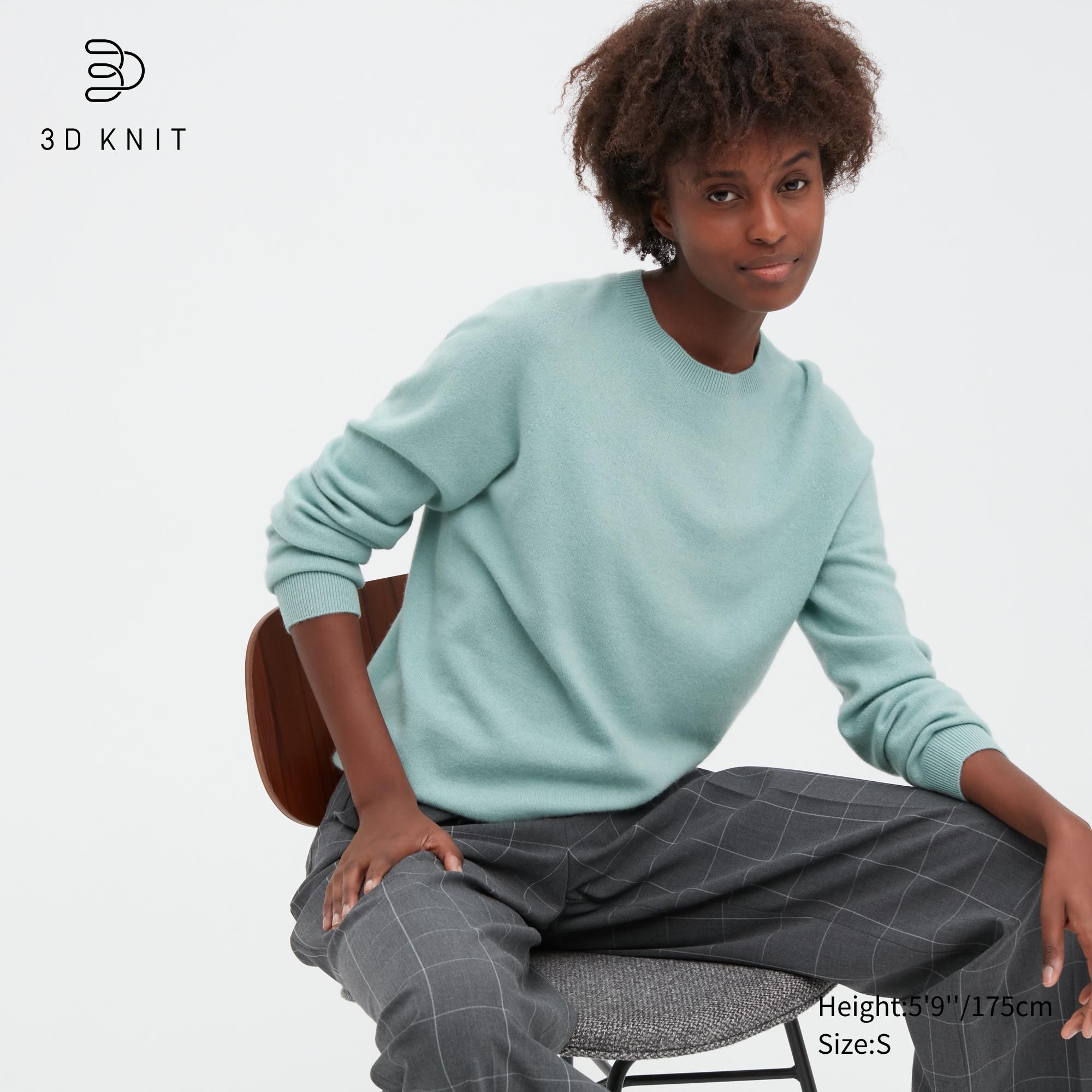 Джемпер женский UNIQLO 450635COL61 бирюзовый XL (доставка из-за рубежа)