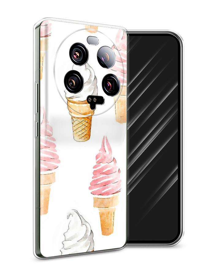 

Чехол Awog на Xiaomi 13 ultra "Нарисованное мороженое", Белый;розовый, 318650-10