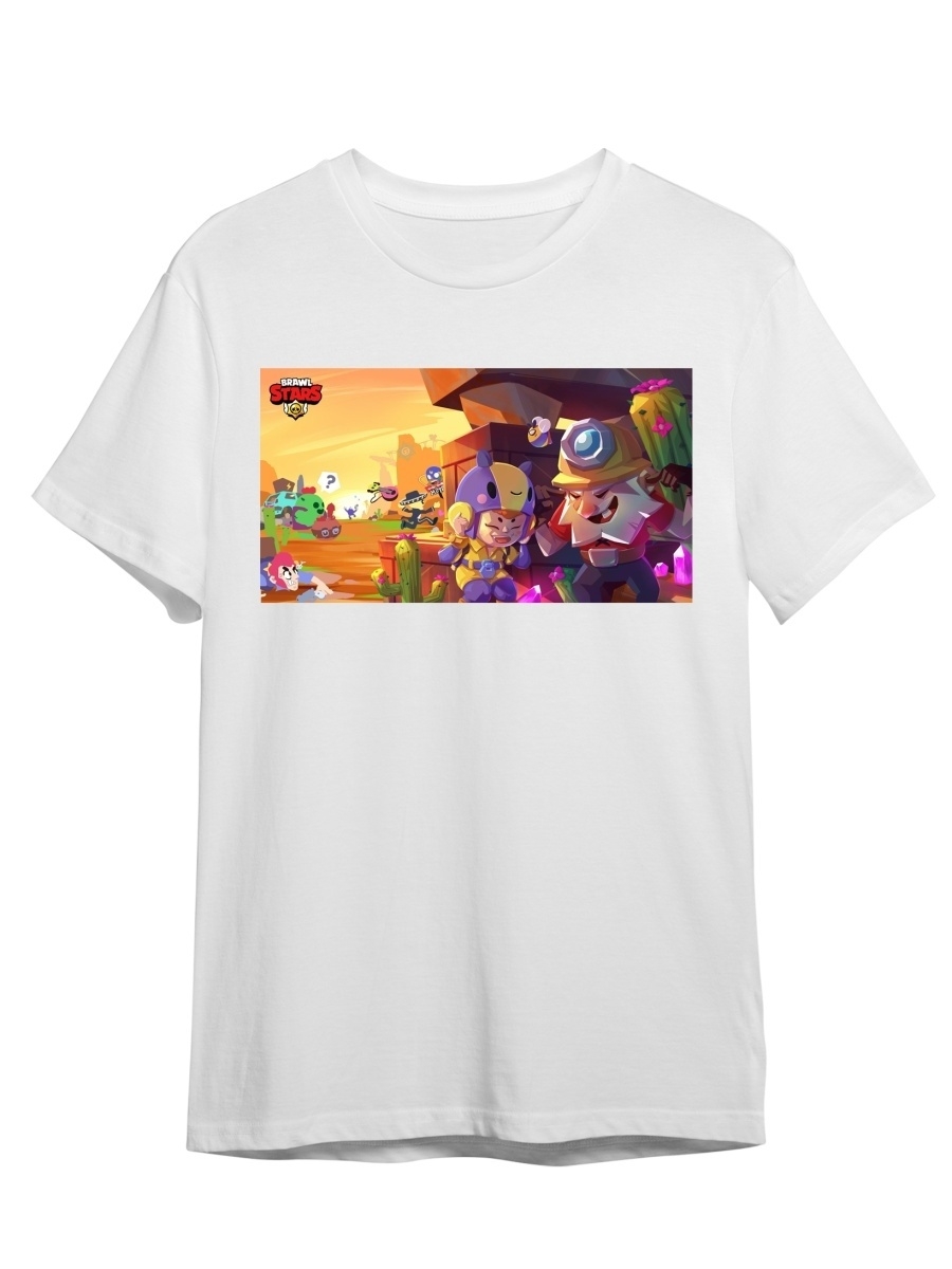 фото Футболка унисекс сувенирshop игра "brawl stars / бравл старс" 8 белая xl (50-52)