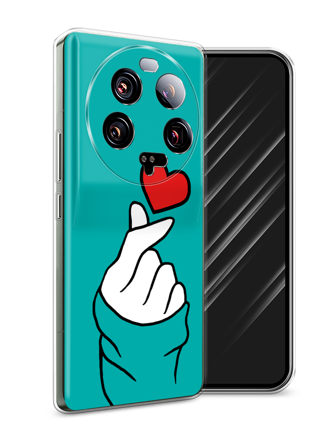 

Чехол Awog на Xiaomi 13 ultra "Маленькое сердечко", Голубой;белый;красный, 318650-7