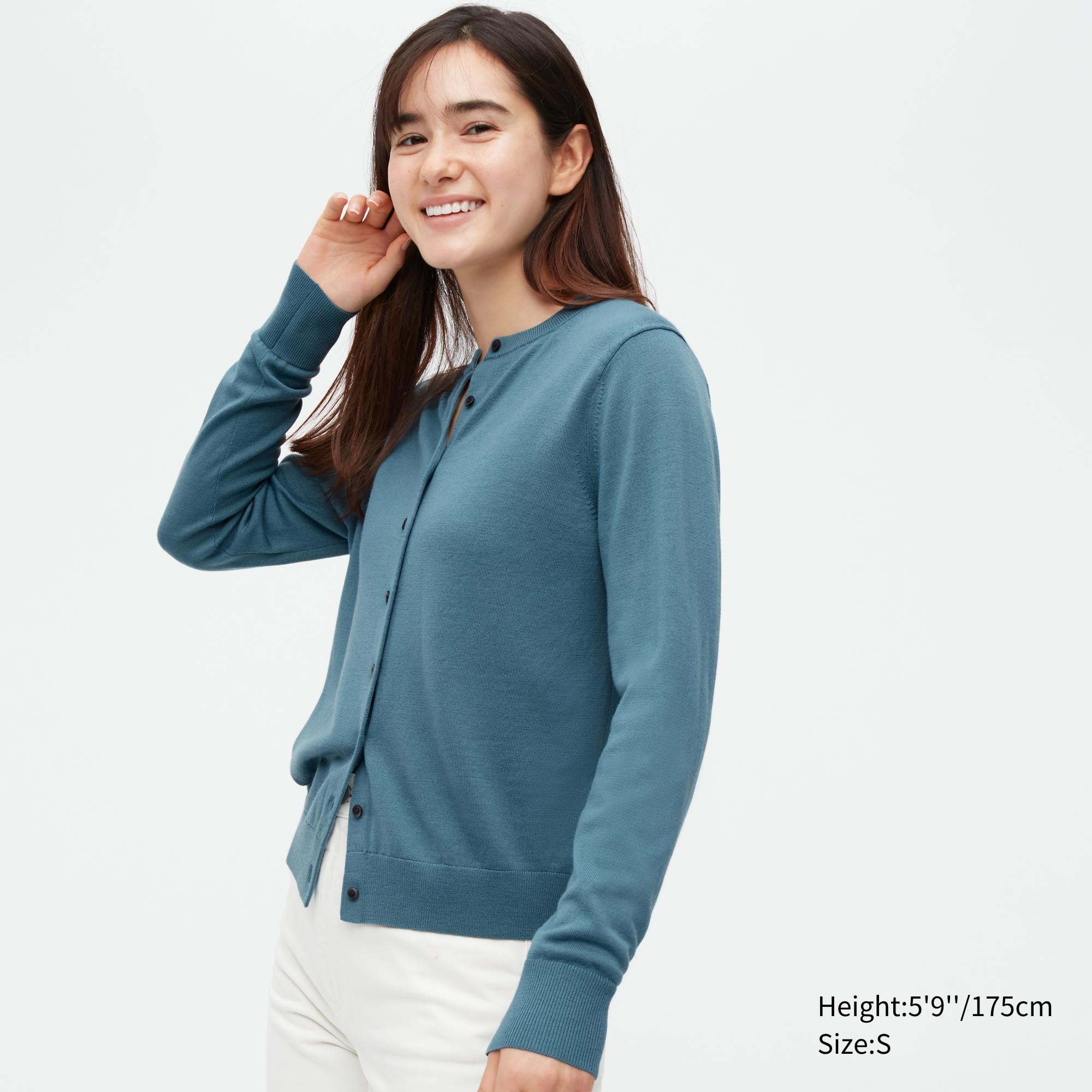 

Кардиган женский UNIQLO 450510COL53 бирюзовый XS (доставка из-за рубежа), 450510COL53