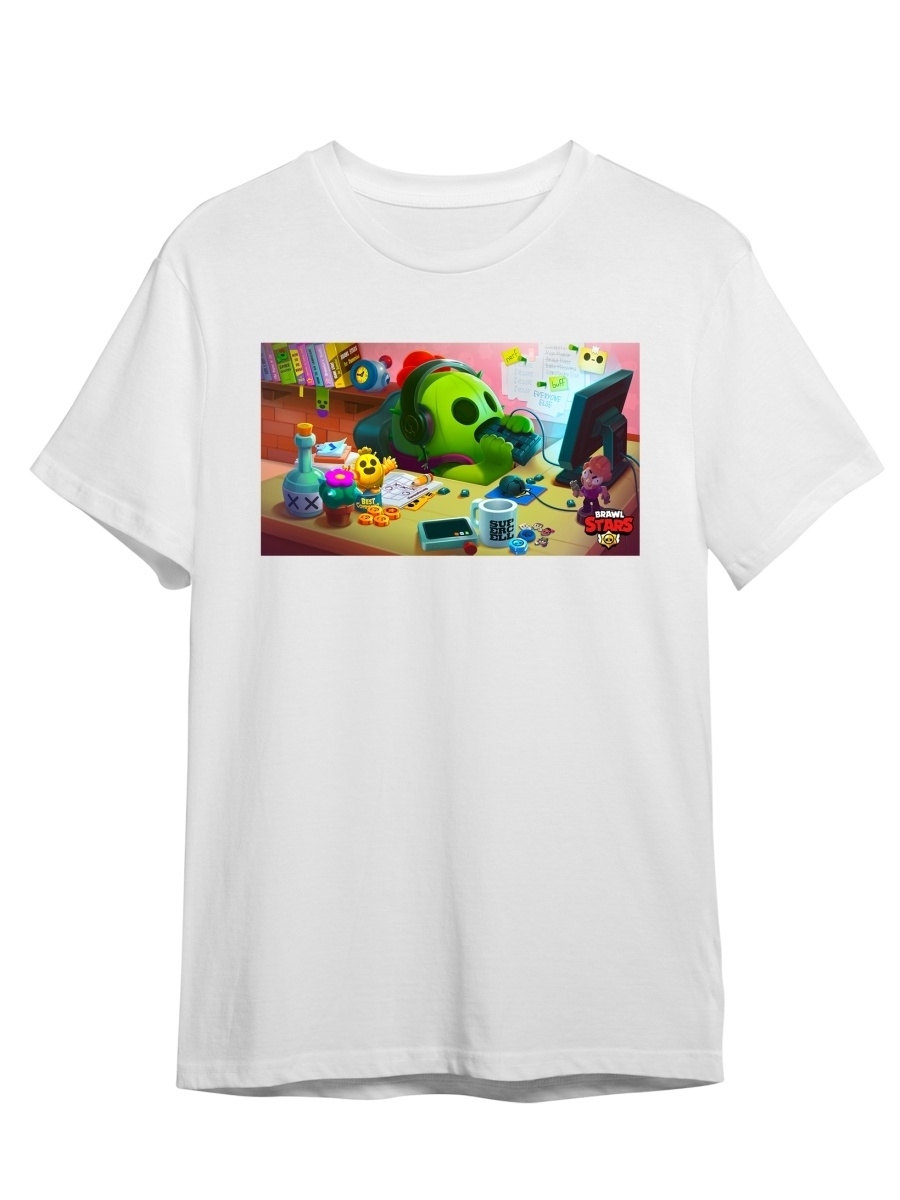 

Футболка унисекс СувенирShop Игра "Brawl Stars / Бравл Старс" 5 белая XL (50-52), Белый, Игра "Brawl Stars / Бравл Старс" 5