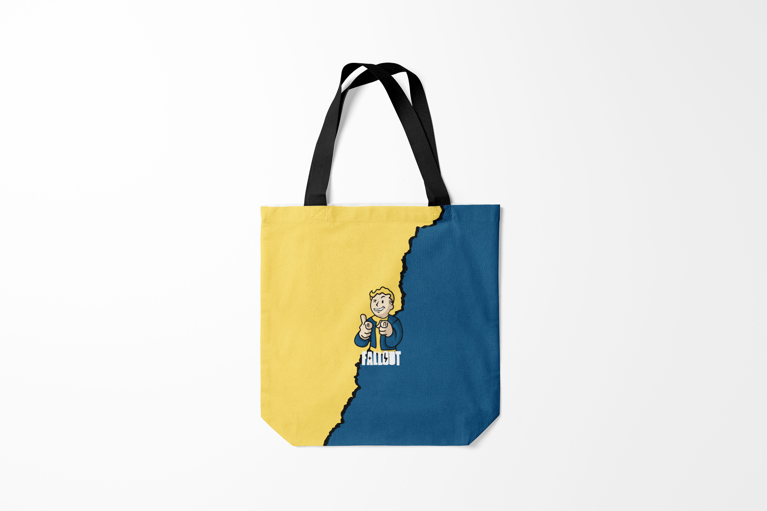 

Сумка шoппер унисекс Burnettie Fallout logo boy, черный, Fallout logo boy