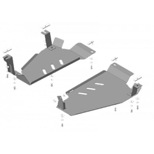 

Защита топливного бака Motodor для Ниссан Х-Трейл Т32 2015-н.в., сталь 3мм, арт:MO.11414-2