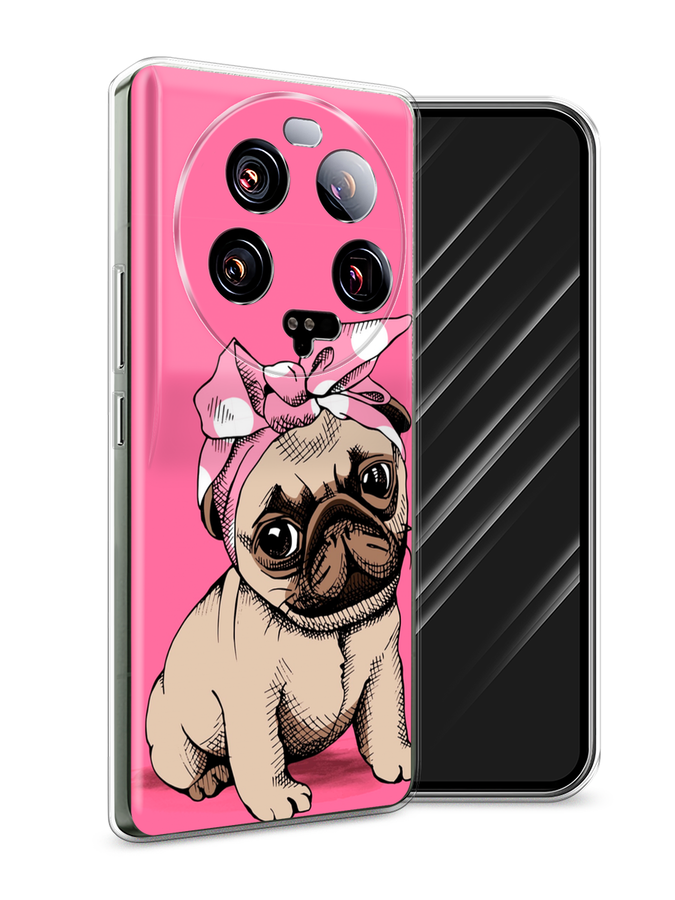 

Чехол Awog на Xiaomi 13 ultra "Dog Pin-Up", Розовый;бежевый, 318650-2