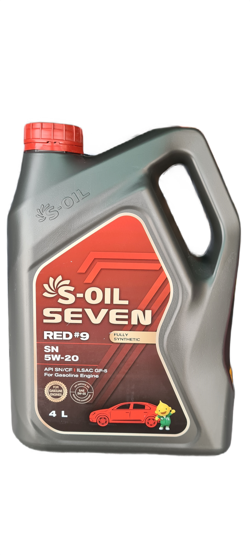 Моторное масло S-OIL SEVEN синтетическое 7 RED #9 SN 5W20 4л