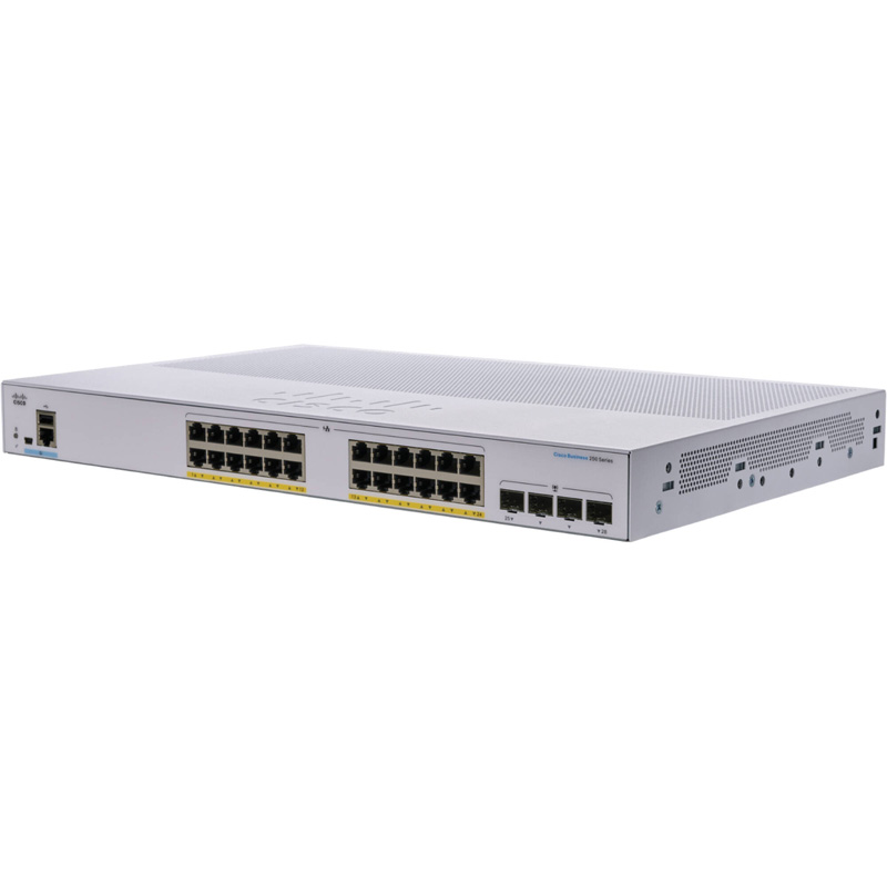 фото Коммутатор cisco cbs250-24p, smart 24-port ge, full poe, 4x10g sfp