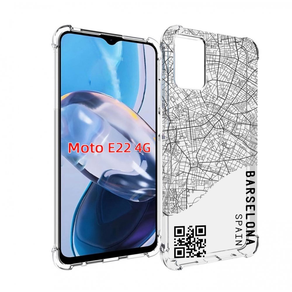 

Чехол MyPads схема-барселона для Motorola Moto E22 4G / E22i 4G, Прозрачный, Tocco