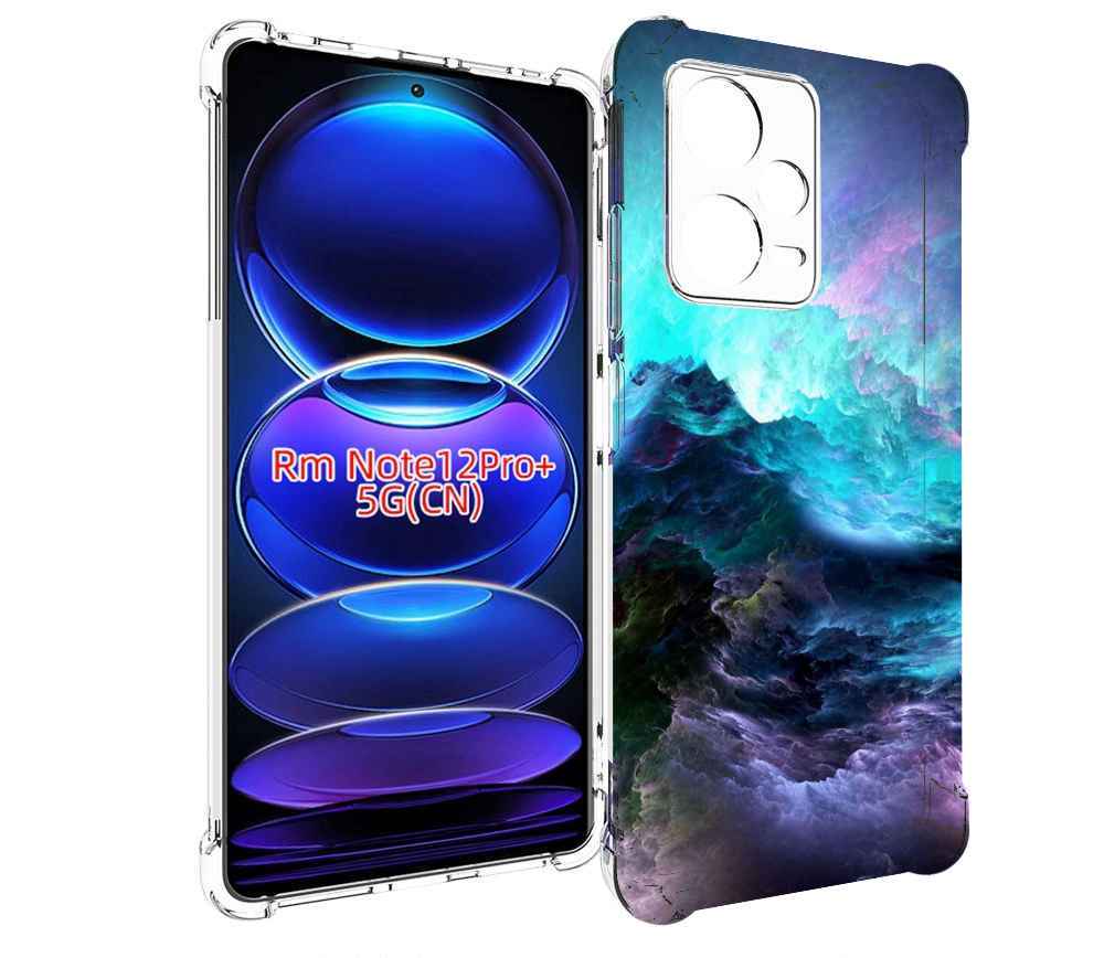 

Чехол MyPads Волна для Xiaomi Redmi Note 12 Pro + Plus, Прозрачный, Tocco