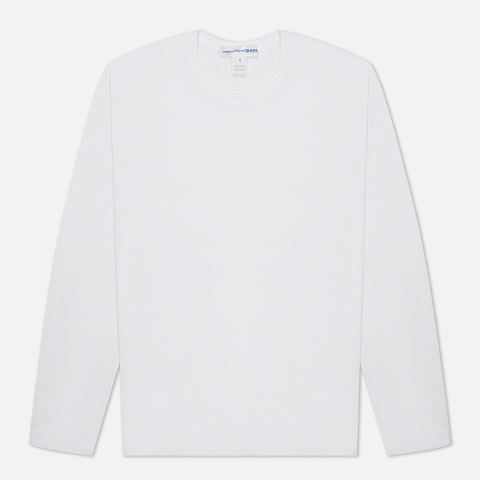 фото Лонгслив мужской comme des garcons shirt fh-t012-w21 белый xl