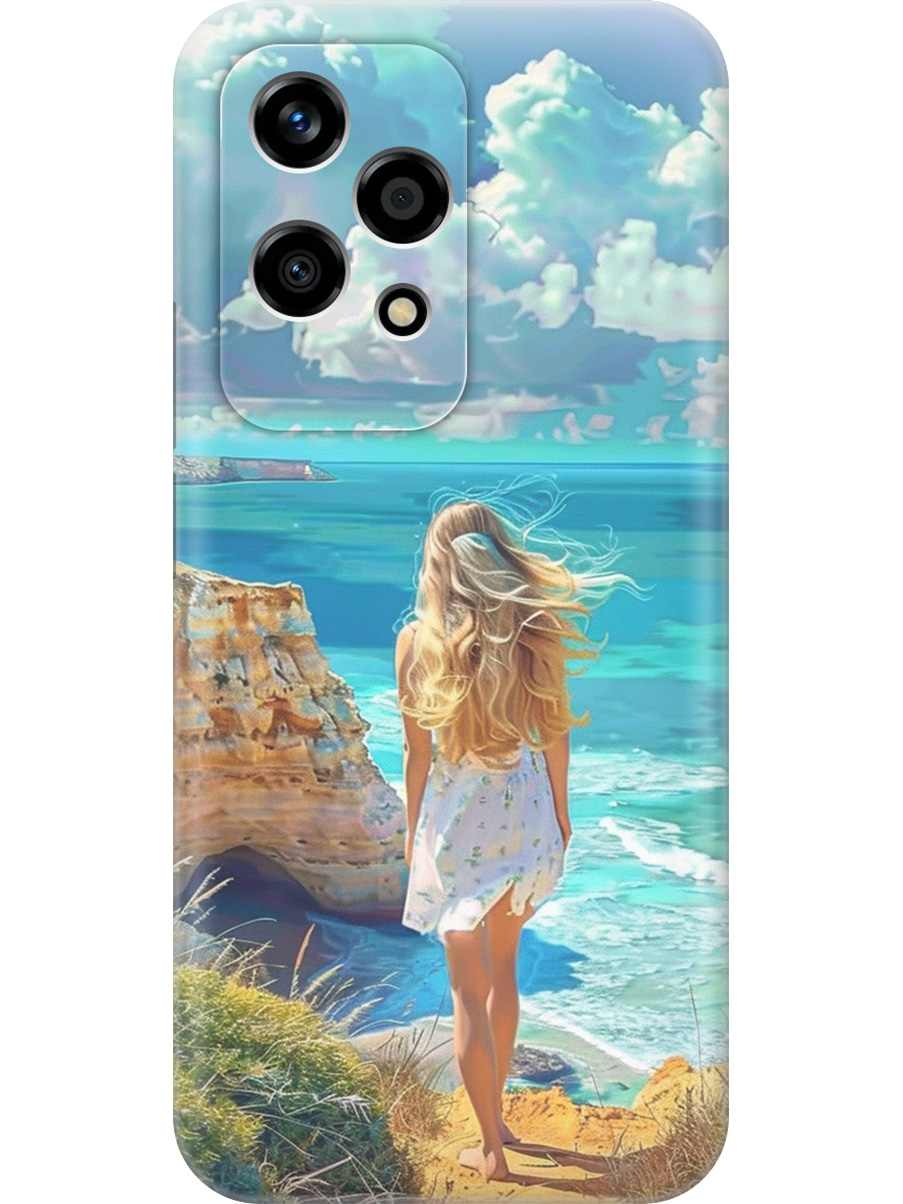 

Силиконовый чехол на Honor 200 lite с принтом "Безкрайнее море", Прозрачный;белый;голубой;желтый, 783979041