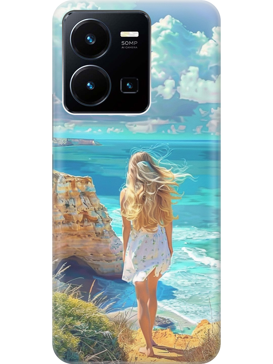 

Силиконовый чехол на Vivo Y35 с принтом "Безкрайнее море", Прозрачный;белый;голубой;желтый, 743695041