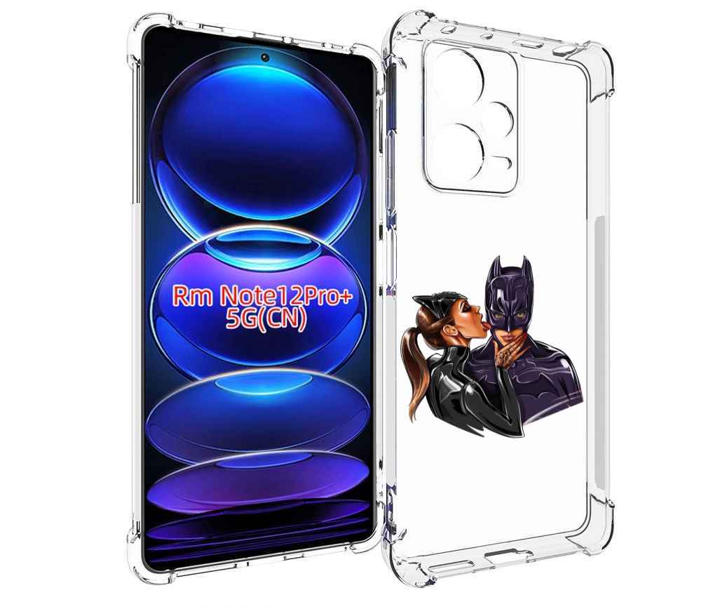 

Чехол MyPads Бэтман для Xiaomi Redmi Note 12 Pro + Plus, Прозрачный, Tocco