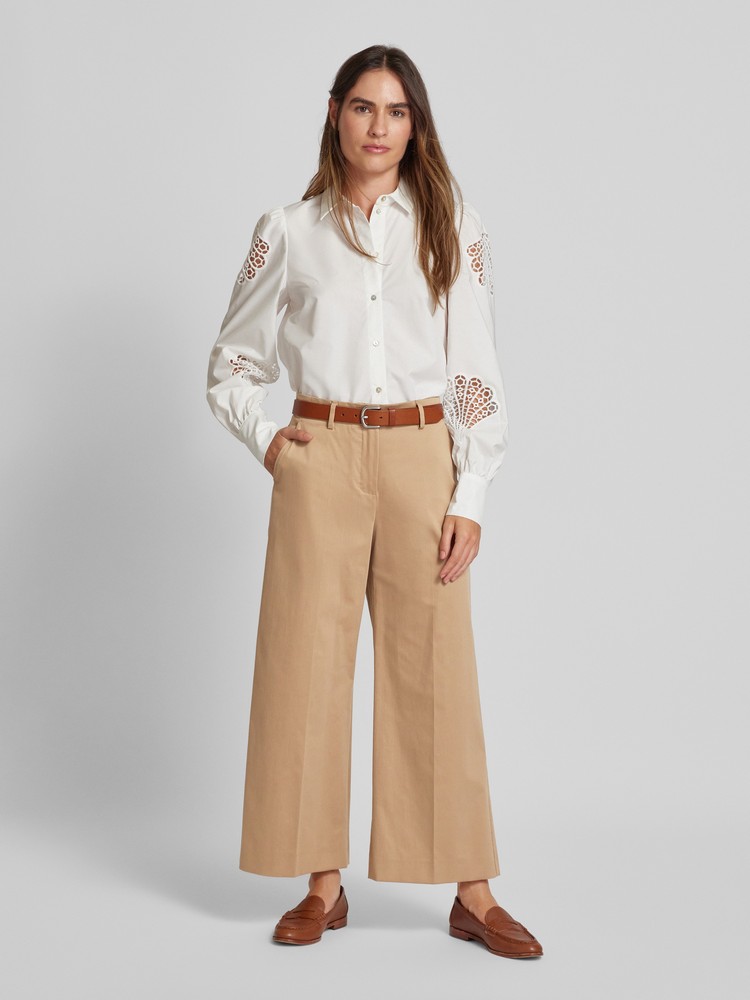 

Брюки женские WEEKEND MAX MARA 2425136011600 бежевые 38, Бежевый, 2425136011600