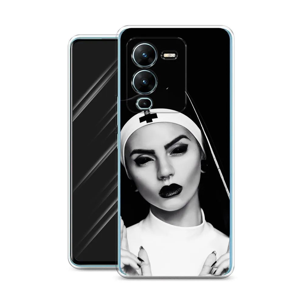 

Чехол Awog на Vivo V25 Pro 5G "Черная монашка", Разноцветный, 267450-9