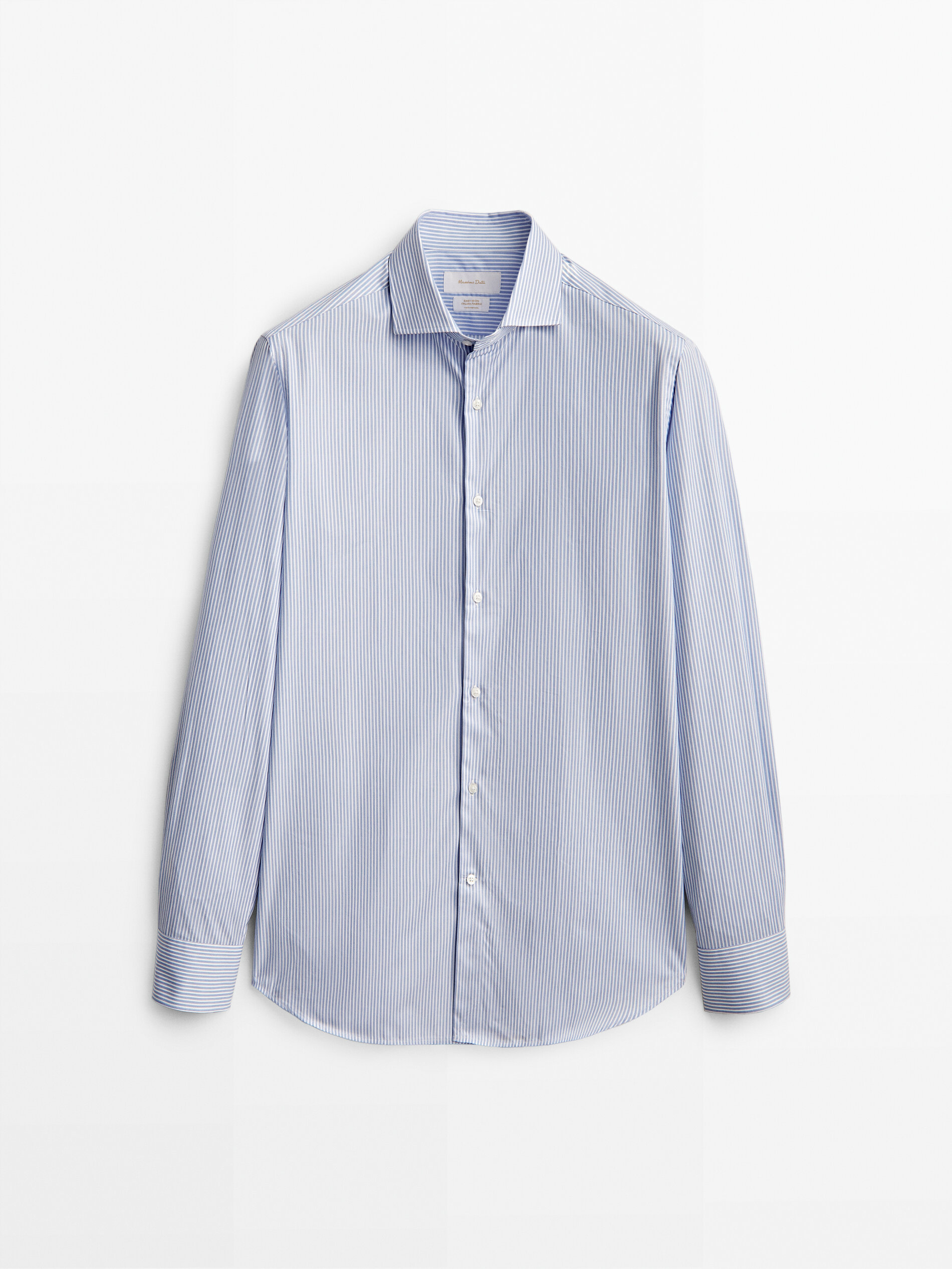 

Рубашка мужская Massimo Dutti 00154620400 синяя 42, 00154620400