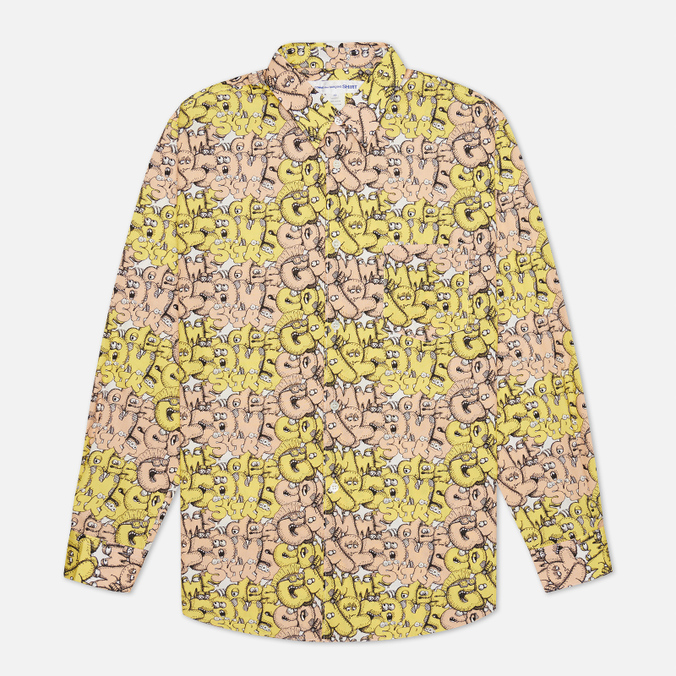 фото Рубашка мужская comme des garcons shirt fh-b031-w21 желтая m