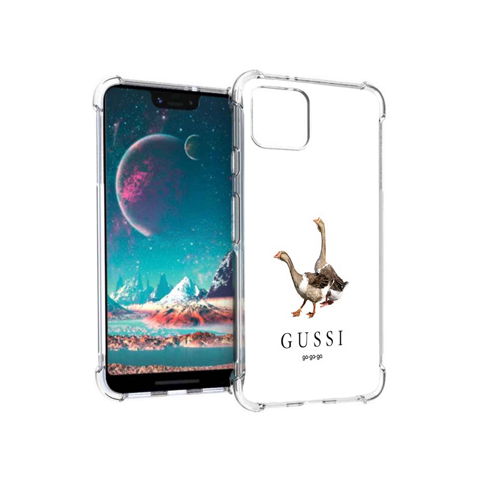 

Чехол MyPads Tocco для Google Pixel 4 Гусси бренд, Прозрачный, Tocco