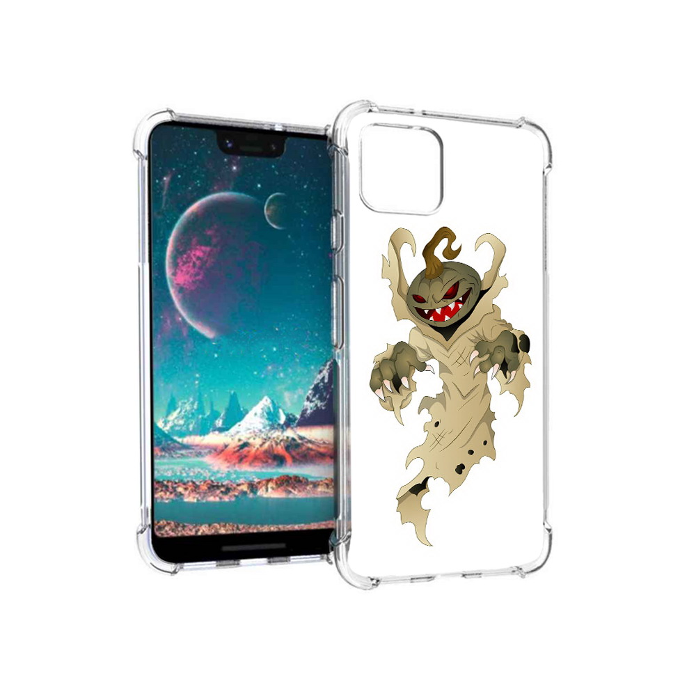 

Чехол MyPads Tocco для Google Pixel 4 призрак хэллоуина, Прозрачный, Tocco