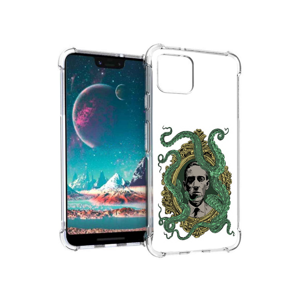 

Чехол MyPads Tocco для Google Pixel 4 портрет с кракеном, Прозрачный, Tocco