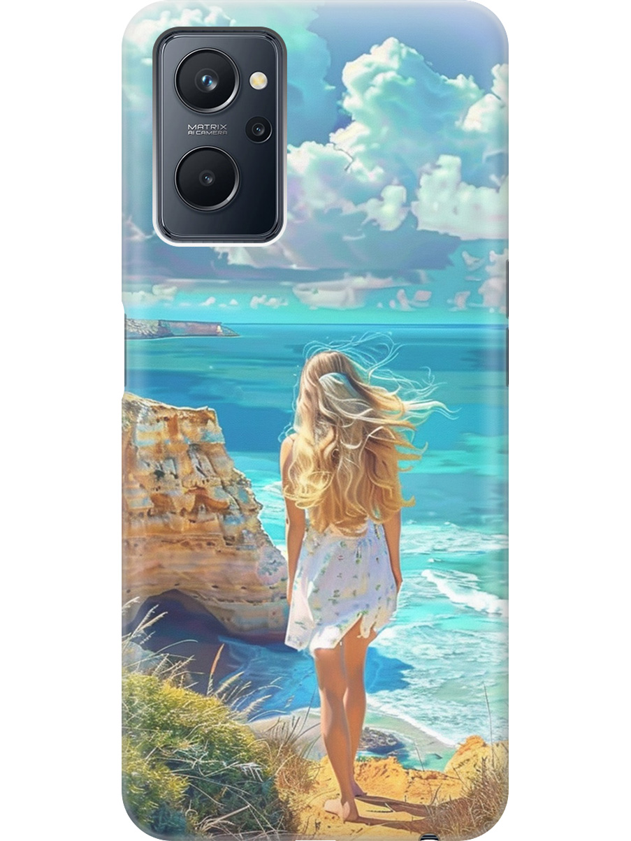 

Силиконовый чехол на Realme 9i с принтом "Безкрайнее море", Прозрачный;белый;голубой;желтый, 740189441