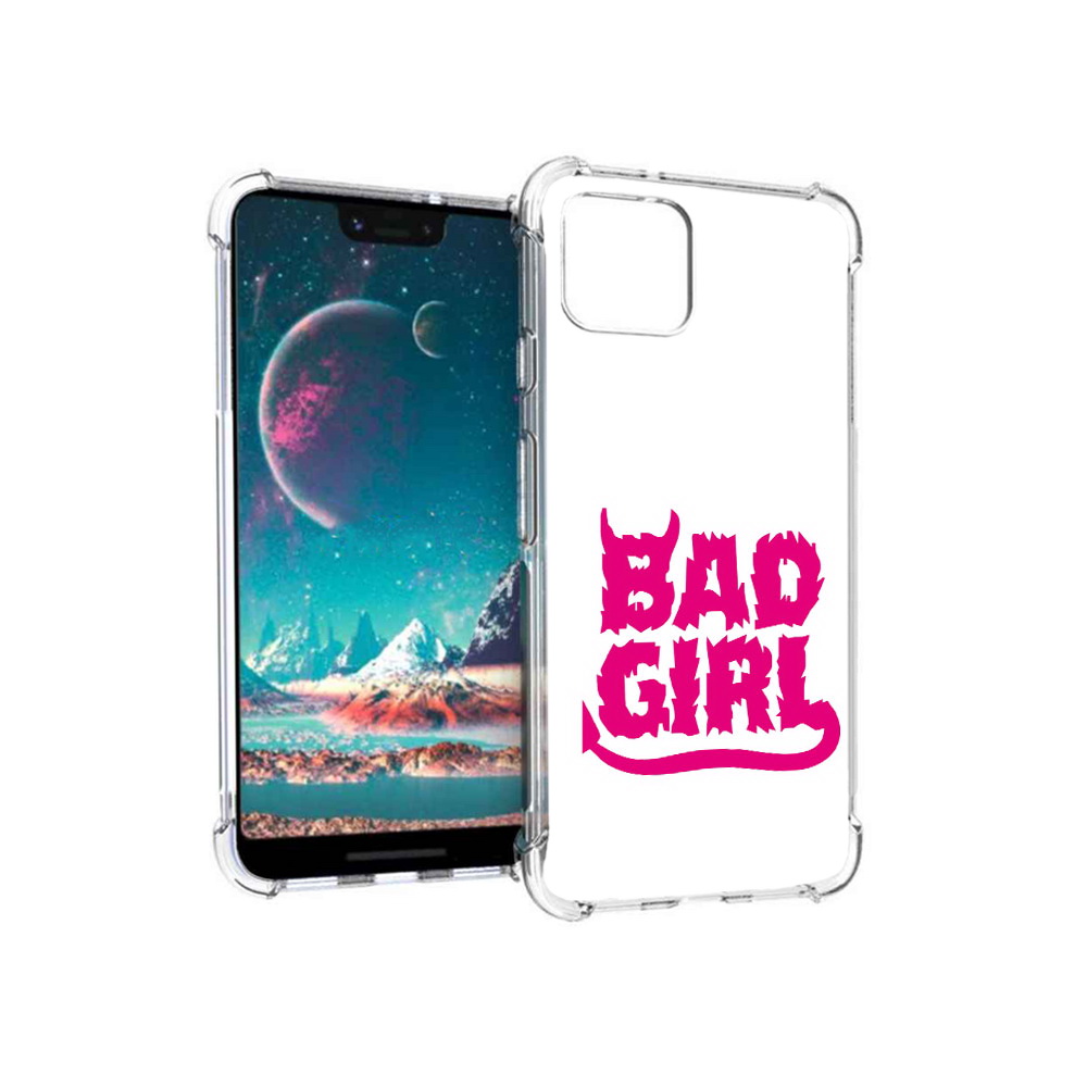 

Чехол MyPads Tocco для Google Pixel 4 плохая девочка, Прозрачный, Tocco