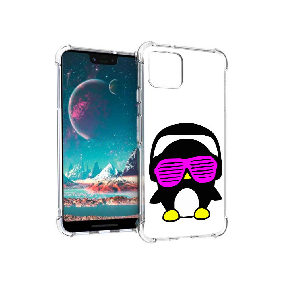 

Чехол MyPads Tocco для Google Pixel 4 пингвин, Прозрачный, Tocco