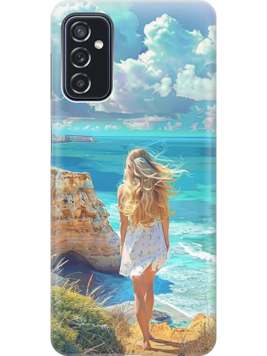 

Силиконовый чехол на Samsung Galaxy M52 5G с принтом "Безкрайнее море", Прозрачный;белый;голубой;желтый, 734082141