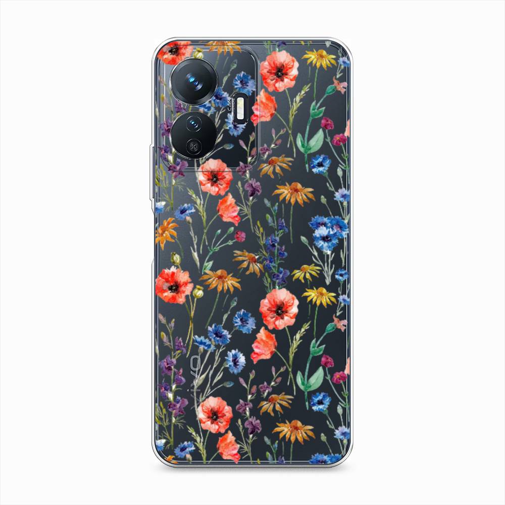 

Чехол Awog "Маки и васильки фон" для Vivo Y77e, 267350-8