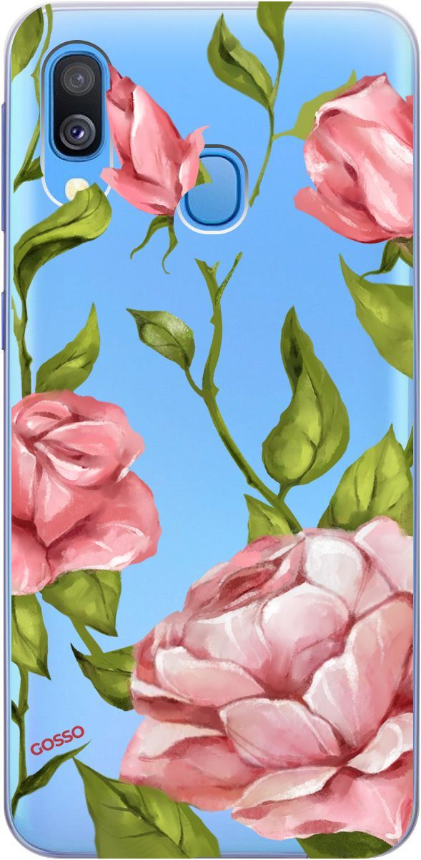 

Чехол на Honor 8A/8A Pro/Huawei Y6 (2019)/Y6 Prime (2019) "Amazing Roses" прозрачный, Прозрачный;белый, 179