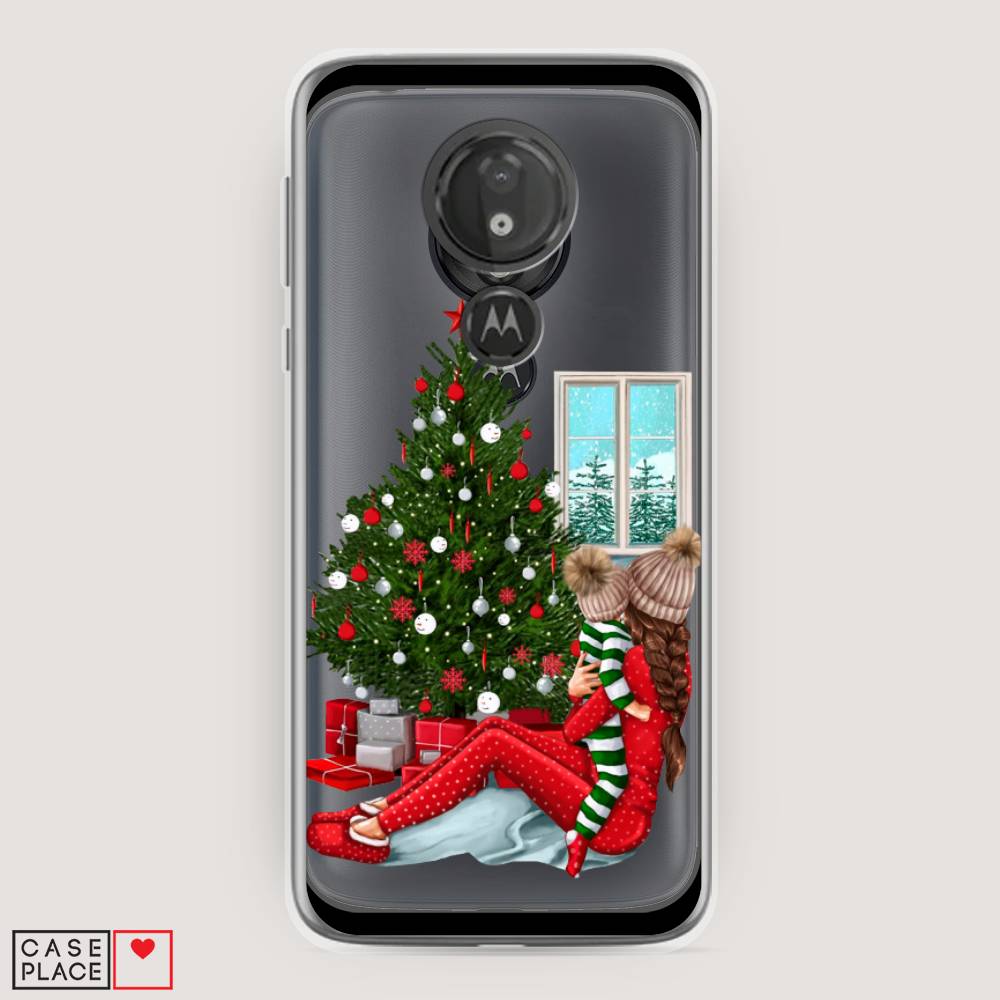 

Чехол на Motorola Moto G7 Power "Новый год с мамой", Красный;зеленый;голубой, 241350-6