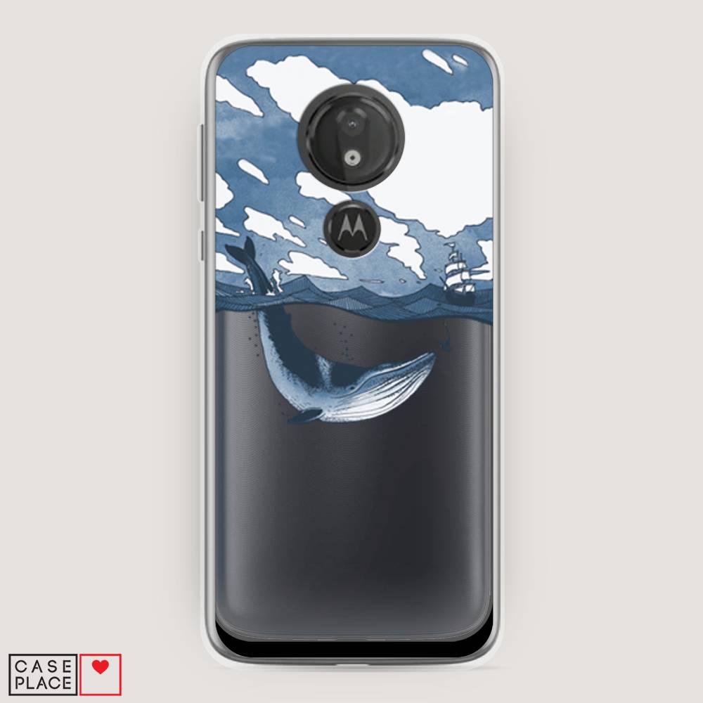

Чехол на Motorola Moto G7 Power "Большой кит", Синий, 241350-1