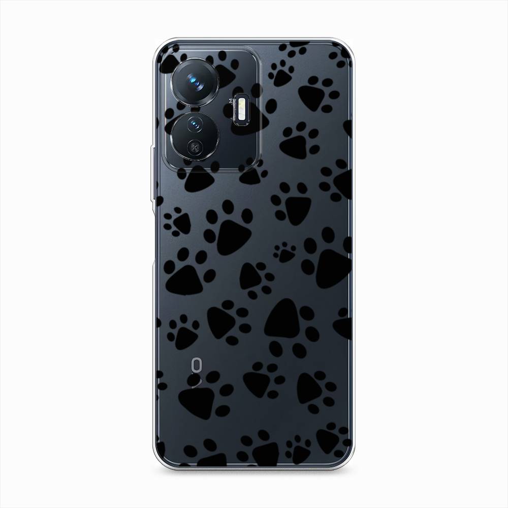 

Чехол Awog на Vivo Y77e "Лапки черные", 267350-2