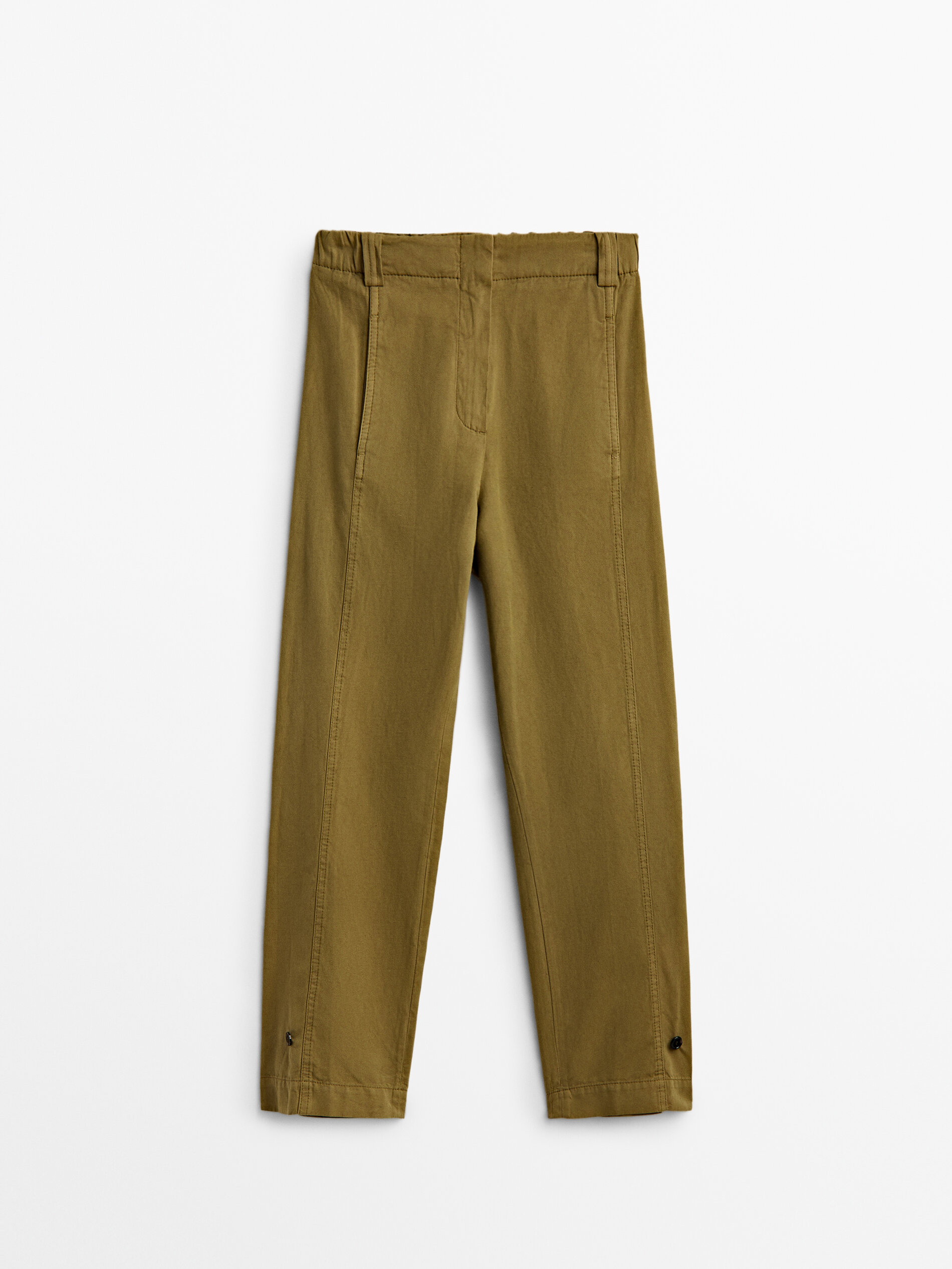 

Брюки женские Massimo Dutti 05035935527 хаки 40, 05035935527