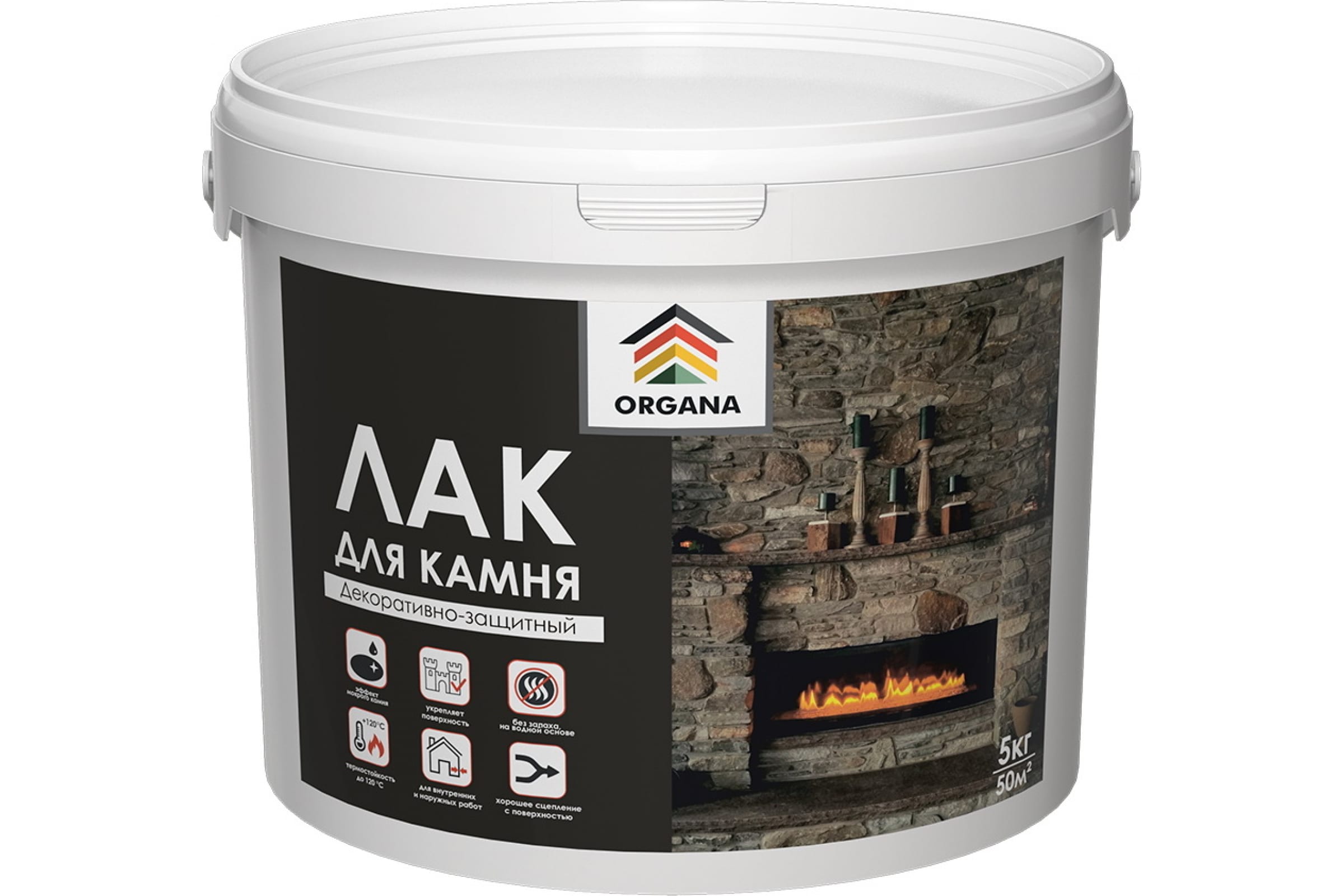 

Organa Лак для камня Stone Varnish , ведро 5 кг, глянцевый 106808