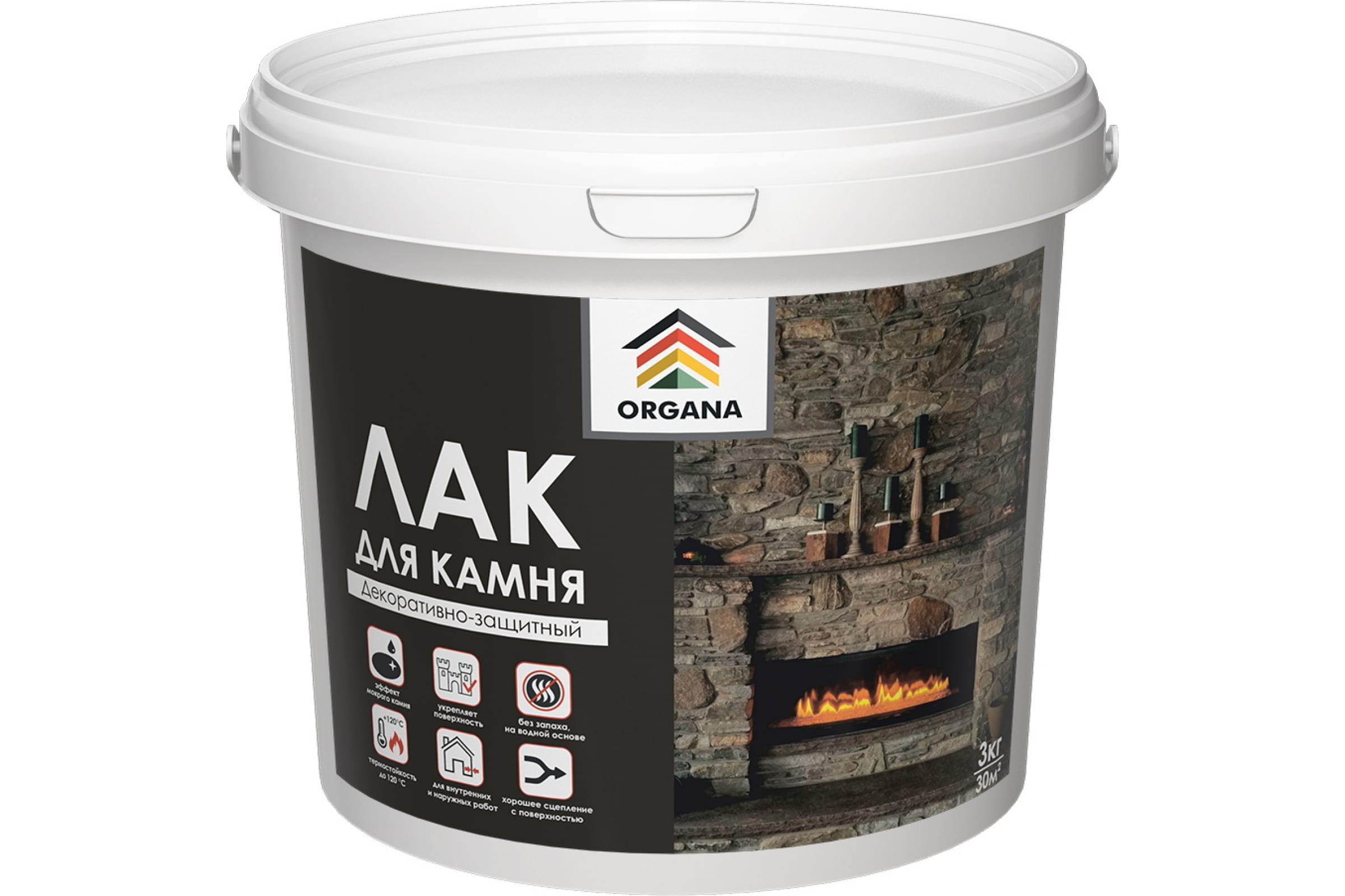 

Organa Лак для камня Stone Varnish , ведро 3 кг, глянцевый 106807