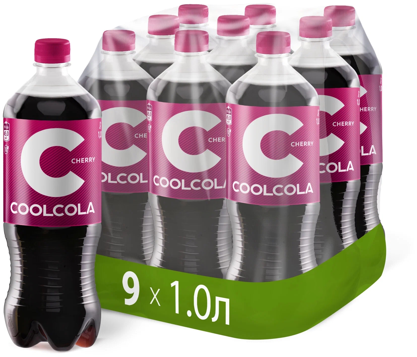 Напиток газированный Cool Cola Вишня, 1 л х 9 ш