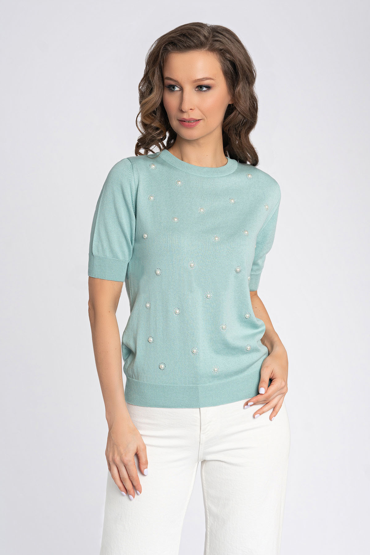 

Джемпер женский VM & Citybloom 9723 бирюзовый M, 9723