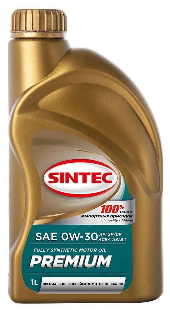 Моторное масло SINTEC синтетическое Premium 0W30 1л