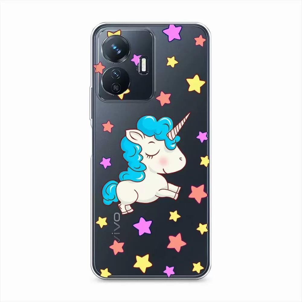 

Чехол Awog на Vivo Y77e "Звездный единорог", Разноцветный, 267350-2