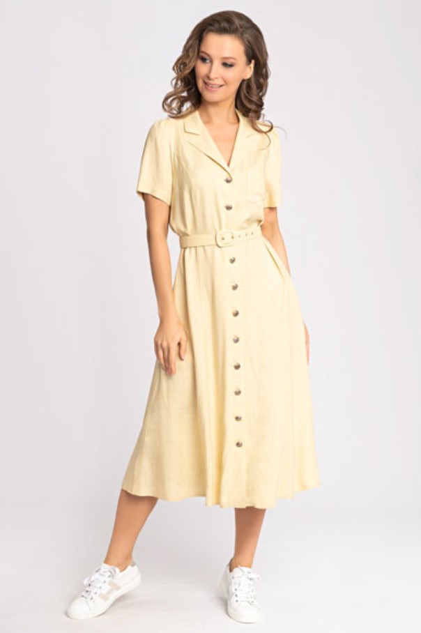 

Платье женское Modern 9731 желтое 40 EU, 9731