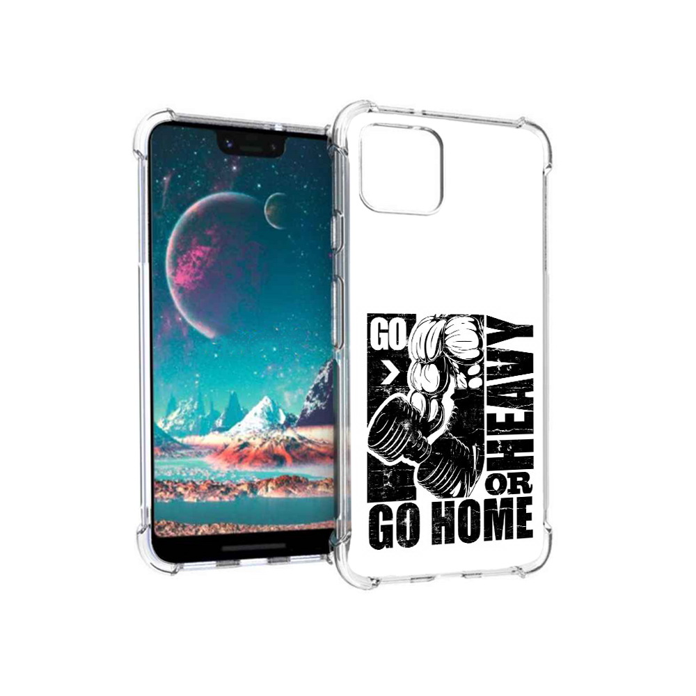 

Чехол MyPads Tocco для Google Pixel 4 накаченные руки, Прозрачный, Tocco